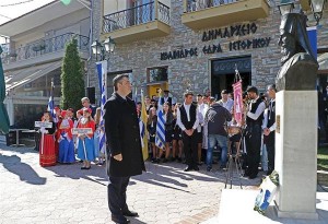 Ο Περιφερειάρχης Κεντρικής Μακεδονίας Απόστολος Τζιτζικώστας στις εκδηλώσεις για την επέτειο της Επανάστασης του Κολινδρού Πιερίας