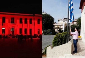 Δήμος Καλαμαριάς: «Αιματοβαμμένο» το Δημαρχείο της Καλαμαριάς       