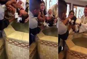 Επεισοδιακή βάπτιση... 3χρονη πιτσιρίκα βρίζει αδιάκοπα τον παπά όταν την βαφτίζει (video)
