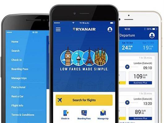 Νέα από την Ryanair: Η εφαρμογή της Ryanair υποστηρίζει πλέον το Google pay