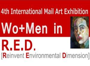 4η Διεθνής Mail Art με θέμα: Wo+Men in R.E.D.