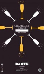 Champagne party @ Dante cafe bar