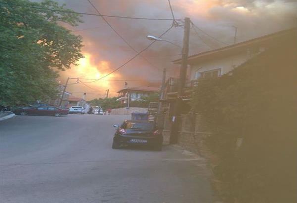 UPDATE: Εκτός ελέγχου η φωτιά στην Εύβοια - Βίντεο