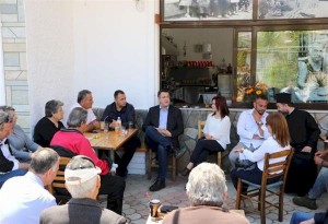 Επίσκεψη του Απόστολου Τζιτζικώστα σε περιοχές του Δήμου Σιθωνίας Χαλκιδικής