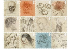 Οι Βρετανοί τιμούν τον Λεονάρντο ντα Βίντσι 500 χρόνια από τον θάνατο του με 12 γραμματόσημα