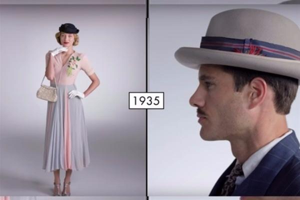 Οι αλλαγές της μόδας σε άντρες και γυναίκες τα τελευταία 100 χρόνια (video)