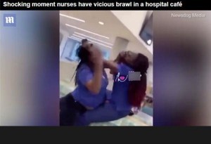 Άγριο ξύλο μεταξύ νοσοκόμων - εικόνες ντροπής στο Λονδίνο
