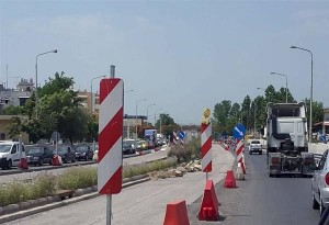 Θεσσαλονίκη: Eργασίες κοπής βλάστησης και διαγραμμίσεις στην οδό Λαγκαδά