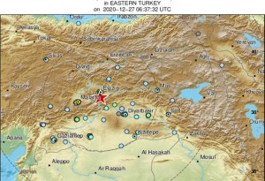 Ισχυρός σεισμός 5,4 Ρίχτερ στην Τουρκία σήμερα το πρωι