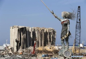 The Lady of the world: Το άγαλμα απέναντι από το σημείο έκρηξης στη Βυρητό