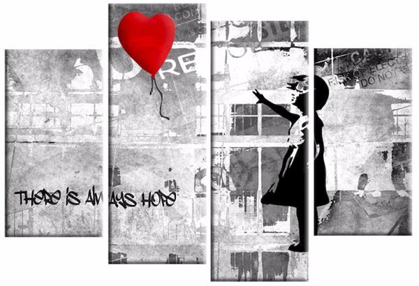 Η αγάπη στον σκουπιδοντενεκέ ονομάζεται πλέον το κομμένο έργο ''Το Κορίτσι με το μπαλόνι''  του Banksy