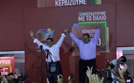 Αλέξης Τσίπρας -  Πάνος Καμμένος σε νέα κυβέρνηση με 155 έδρες