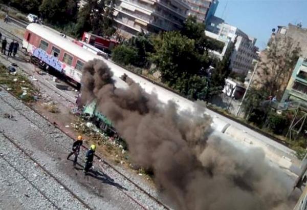 Θεσσαλονίκη: Φωτιά σε βαγόνι του ΟΣΕ ξέσπασε αργά εχθές (10/10) το βράδυ