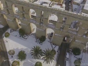 Video drone από τη χιονισμένη Καβάλα