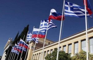 Ελληνικές και Ρωσικες σημαίες
