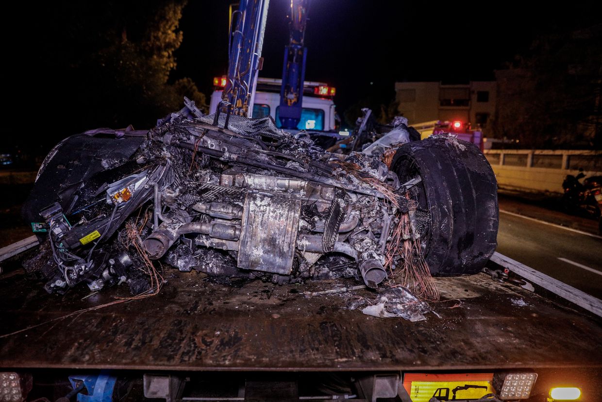 Τροχαίο δυστύχημα στη Βούλα με αποτέλεσμα τον θανάσιμο τραυματισμό του οδηγού. Πέμπτη 13 Δεκεμβρίου 2022 (ΓΙΩΡΓΟΣ ΚΟΝΤΑΡΙΝΗΣ / EUROKINISSI)
