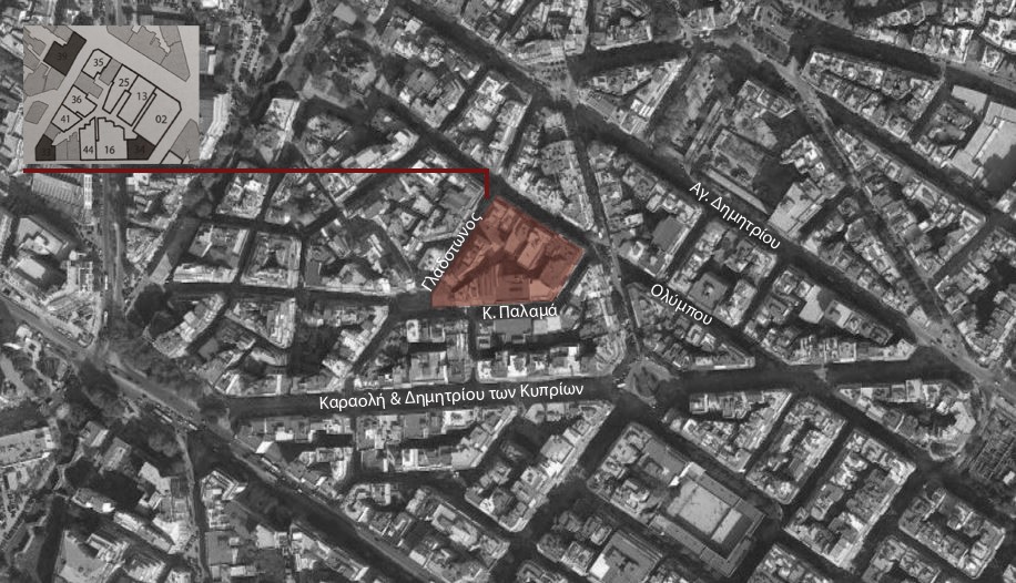 Χάρτης που δειχνει το 43ο Οικοδομικό τετράγωνο