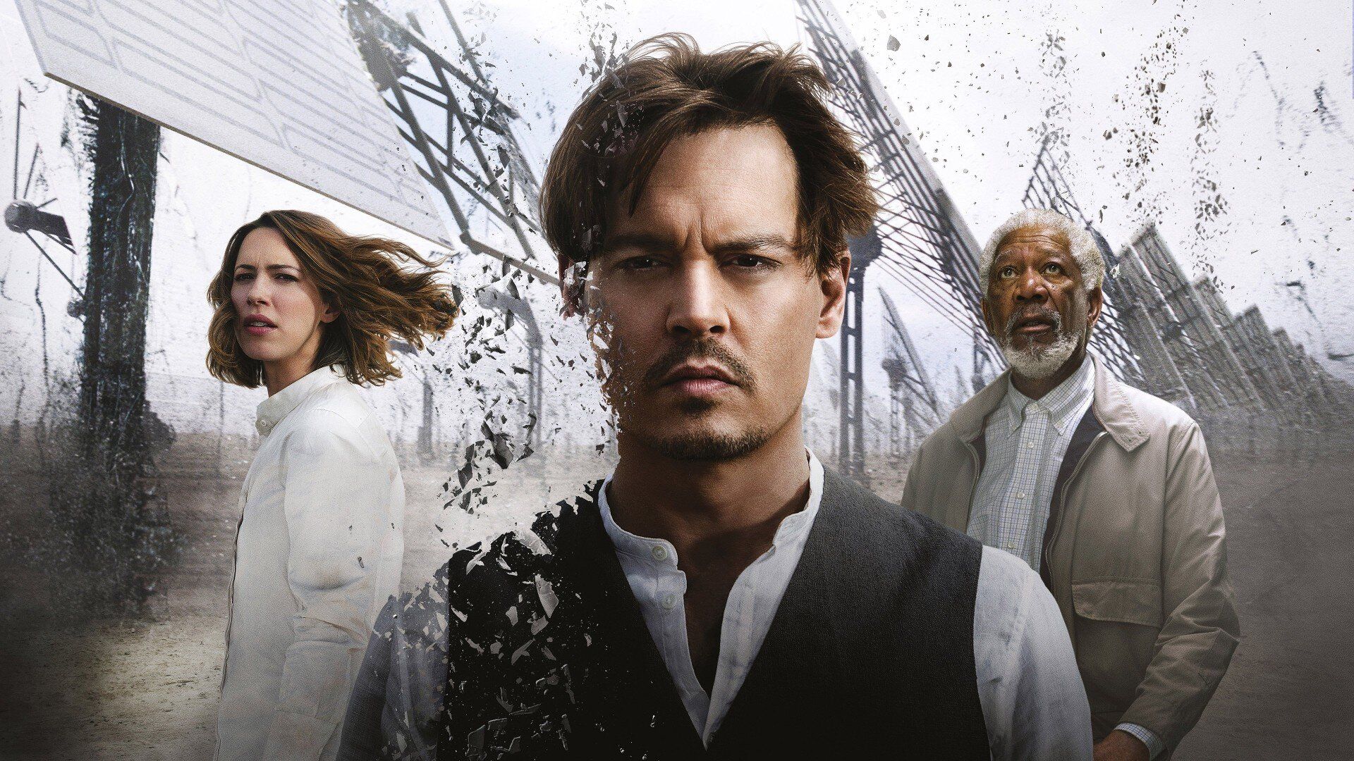 Οι Johnny Depp, Rebecca Hall, Morgan Freeman στην ταινία Κυριαρχία