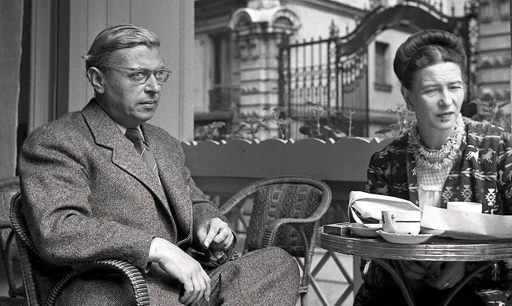 Jean-Paul Sartre and Simone de Beauvoir in Paris in 1940