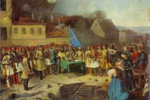 Η λεγεώναΣτρατιωτικό σώμα με επικεφαλής τον συνταγμα-τάρχη Πάνο Κορωναίο συμμετείχε στην πολιορκία της Σεβαστού-πολης, το 1854, στο πλευρό των Ρώσων