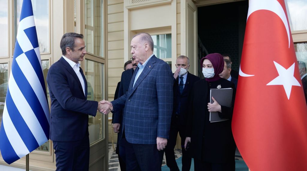 Συνάντηση του πρωθυπουργού, Κυριάκου Μητσοτάκη με τον πρόεδρο της Τουρκίας, Ρετζέπ Ταγίπ Ερντογάν