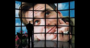 Ο Τζιμ Κάρευ σε χαρακτηριστικό απόσπασμα της αφίσας της ταινίας The Truman Show