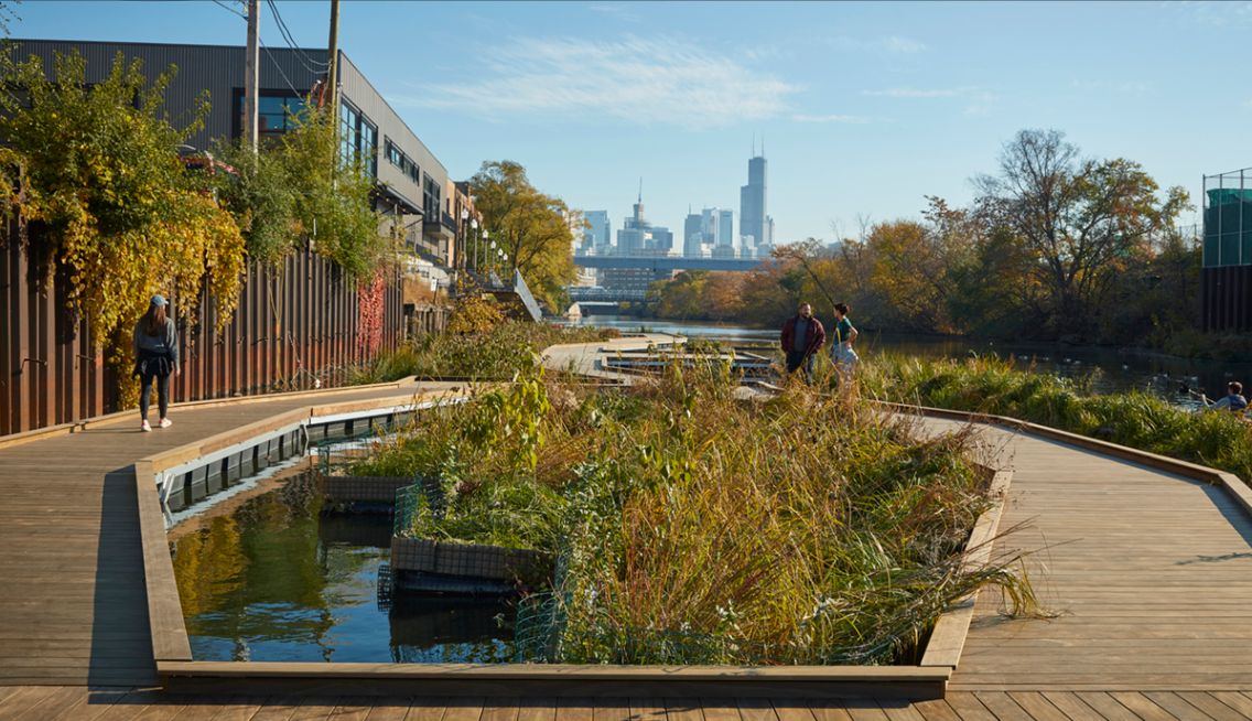 Wild Mile: Πλωτό οικολογικό πάρκο στον ποταμό Σικάγο | Cityportal.gr