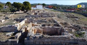 Ερείπια απο ρωμαική έπαυλη στην Κορινθία