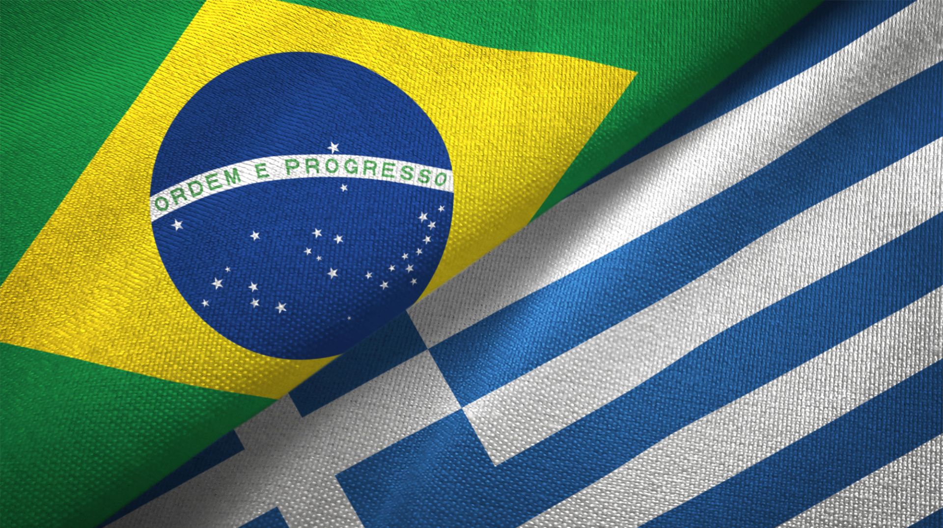 Ελλάδα - Βραζιλία σημαίες